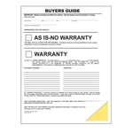 As Is - No Warranty<br>Buyers Guide<br>File Copy