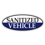 Oval Window Stickers - sanitized vehicle