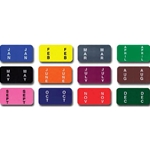 Color-Coded Month Labels