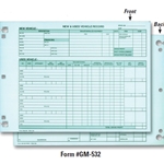 VEHICLE INVENTORY RECORDS