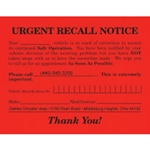 Urgent Recall Notice