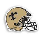 12" New Orleans Saints Helmet Magnet