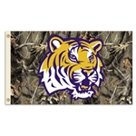 Louisiana State Tigers Camo 3x5 Flag