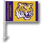 Louisiana State Tigers 2 Sided Car Flag