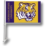 Louisiana State Tigers 2 Sided Car Flag