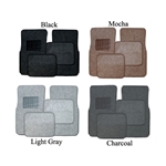 Carpet vehicle floor mats.