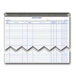 Daily Service Route Sheets-Spiral Bound