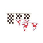 3' x 3' Checkered Pennant Strings