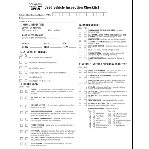 Car Inspection Checklist >> Used Vehicle Inspection Checklist Used Vehicle Inspection Checklist Car Inspection Checklist >> Used Vehicle Inspection Checklist Used Vehicle Inspection Checklist