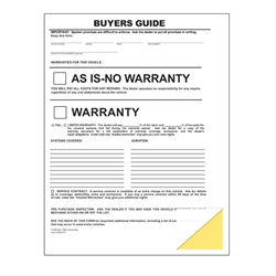 As Is - No Warranty<br>Buyers Guide<br>File Copy 