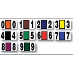 Color Coded Numbers<br>Rolls