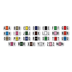 Color-Coded Alphabet Labels