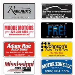 Custom License Plates<br>.035" Thickness Polyethylene<br><strong>Top 5 Selling Product</strong>