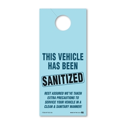 Small Hang Tag - Sanitized