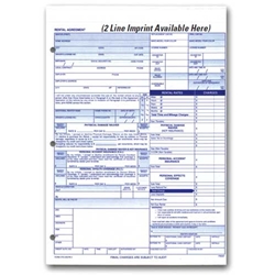 Rental Agreement<br><strong>Plain</strong> - 100 per Pack