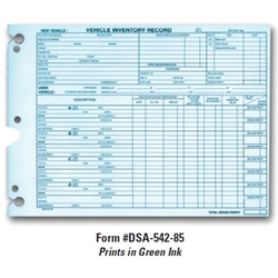 VEHICLE INVENTORY RECORDS