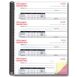 CASH RECIEPT BOOKS