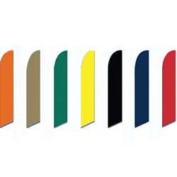 Solid Color Options<br>"Flag Only" or "Flag & Pole Kit"