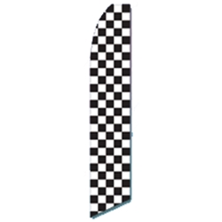 Black & White Checkered<br>"Flag Only" or "Flag & Pole Kit"