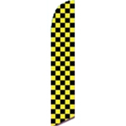 Yellow & Black Checkered<br>"Flag Only"or "Flag & pole Kit"