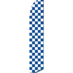 Blue & White Checkered<br>"Flag Only"or "Flag & pole Kit"
