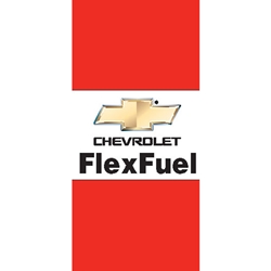 Chevy Flex Fuel Flags (Horizontal, single sided)