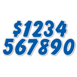 Die Cut Numbers 6 1/4"<br>Three Colors Available