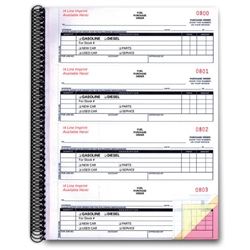 Fuel Purchase Order Books-Imprinted