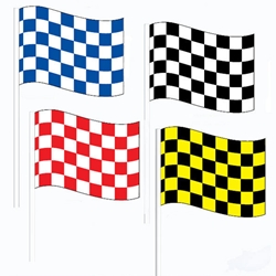 Checkered Antenna Flags (Economy) 