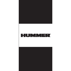 Hummer Light Pole Flags (Horizontal, double sided)