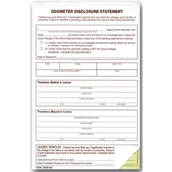 Odometer Disclosure Statements<br>Form #ODOM-933<br>Compatible with ADP System<br>100 per pack