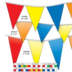 Economy 4-mil V-Shaped Poly Pennants