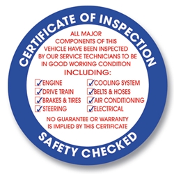 Inspection Sticker