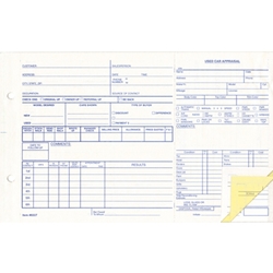 Used Vehicle Appraisal Forms