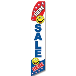 Here Sale Here<br>"Flag Only" or "Flag & Pole Kit" 