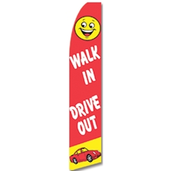 Walk In Drive Out<br>"Flag Only" or "Flag & Pole Kit" 