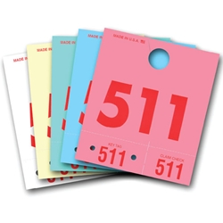 Colored Dispatch Numbers<br>3 digit