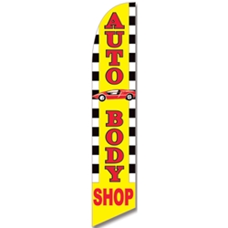Auto Body Shop<br>"Flag Only" or "Flag & Pole Kit" 