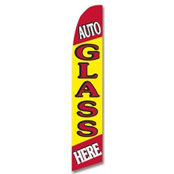 Auto Glass Here<br>"Flag Only" or "Flag & Pole Kit"